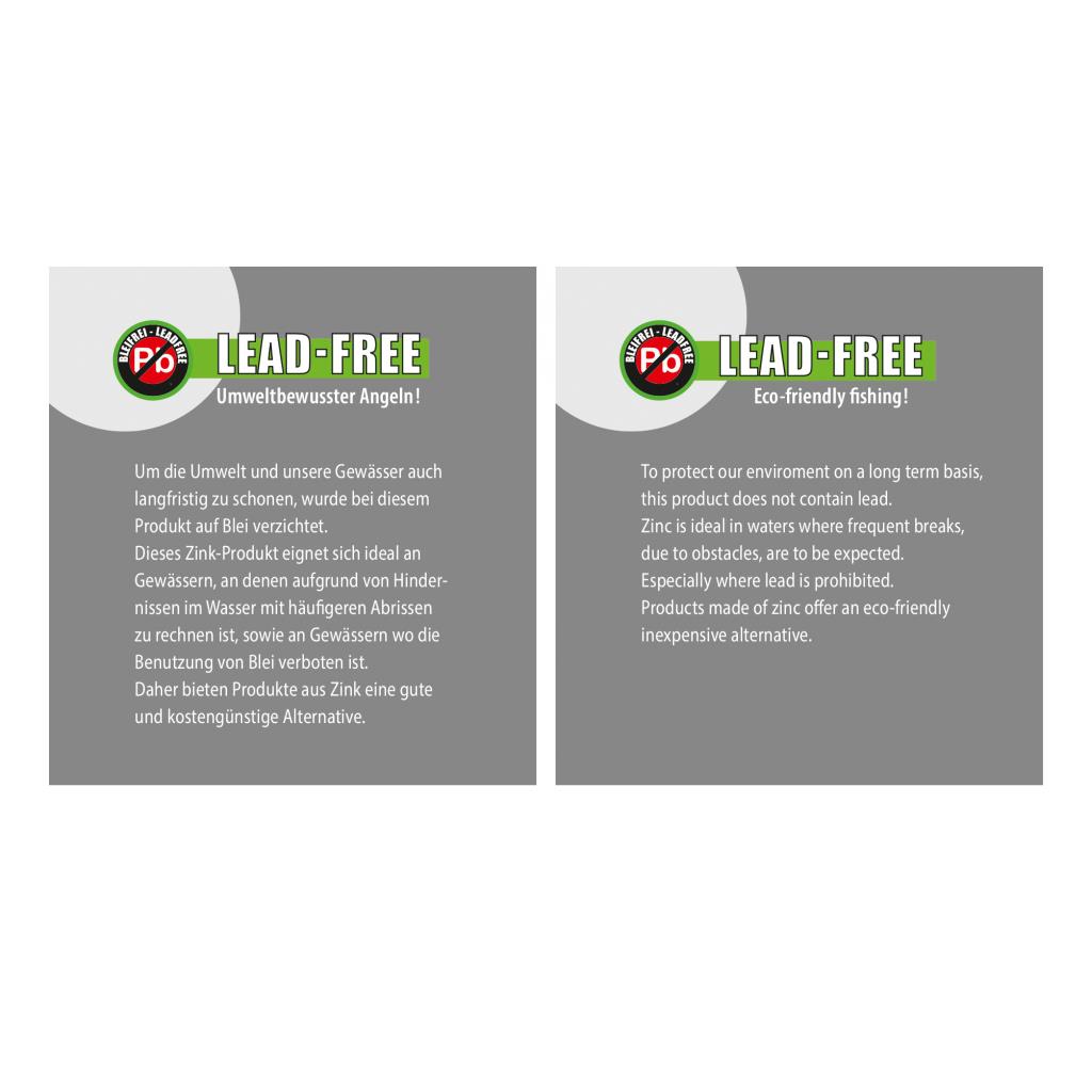 Blei-FREI Drop-Shot Gewichte 5–30 g, 2 Stk – Zink-Alternativ