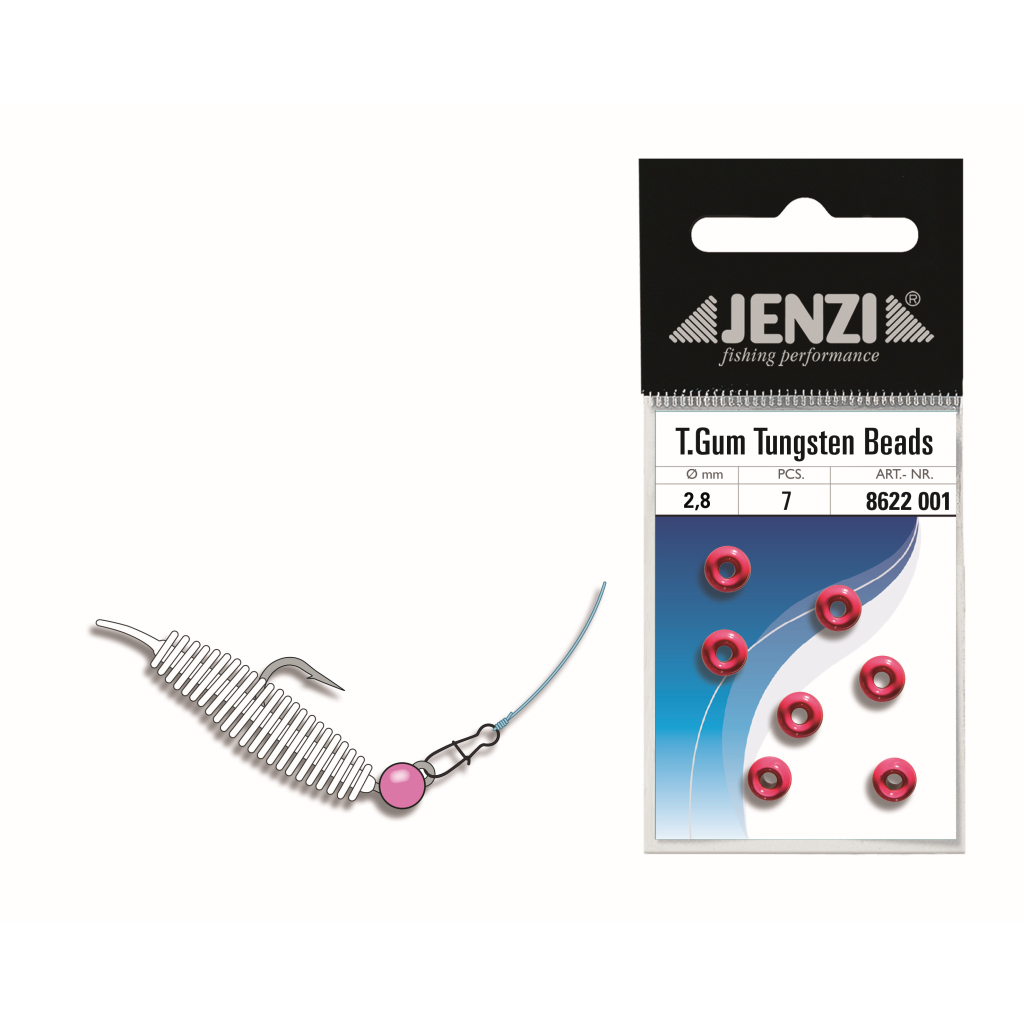 Tungsten Perlen für UL-Fischen rund pink 3,3 mm / 6 St.