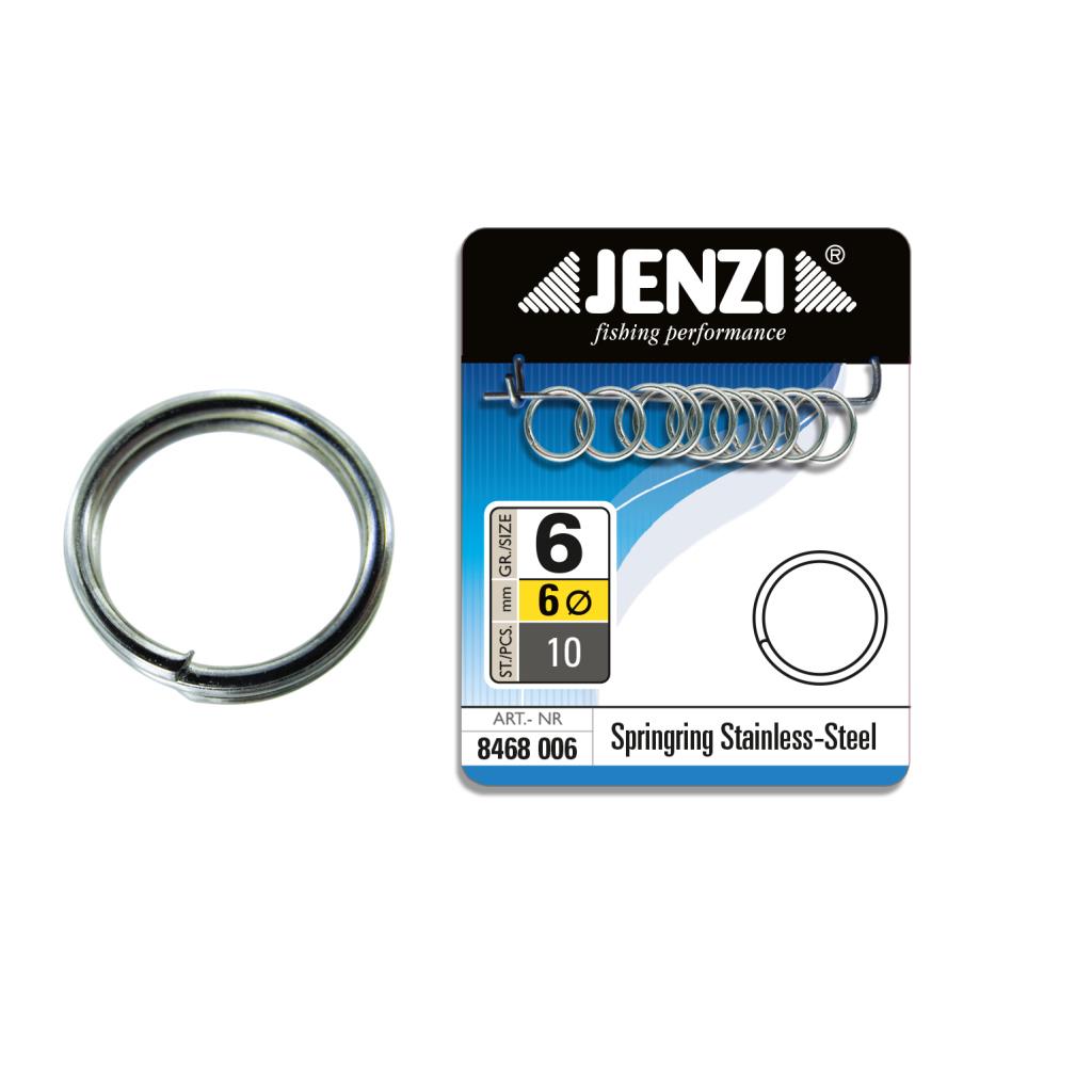 Springringe vernickelt 12 mm, 10 Stück – einsetzbar