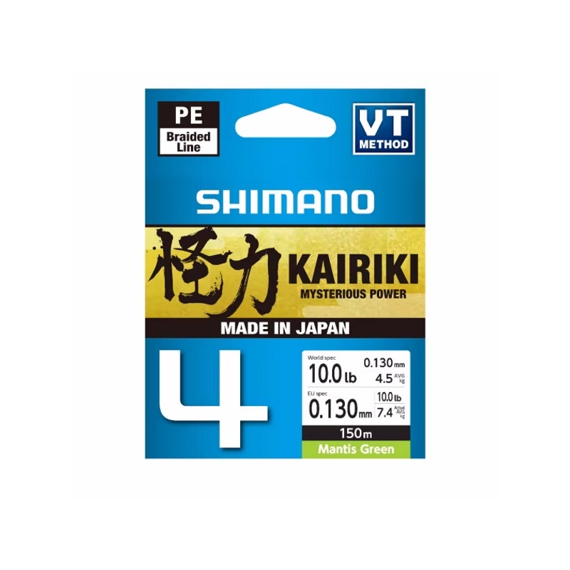 Shimano Kairiki 4 Mantis Green 150 m 0,06 mm / 4,4 kg