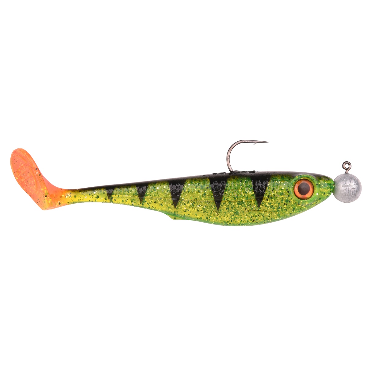 SPRO Pop Eye To Go Shad 8 cm/5 g, UV Salt&Pepper, Perch Oliv