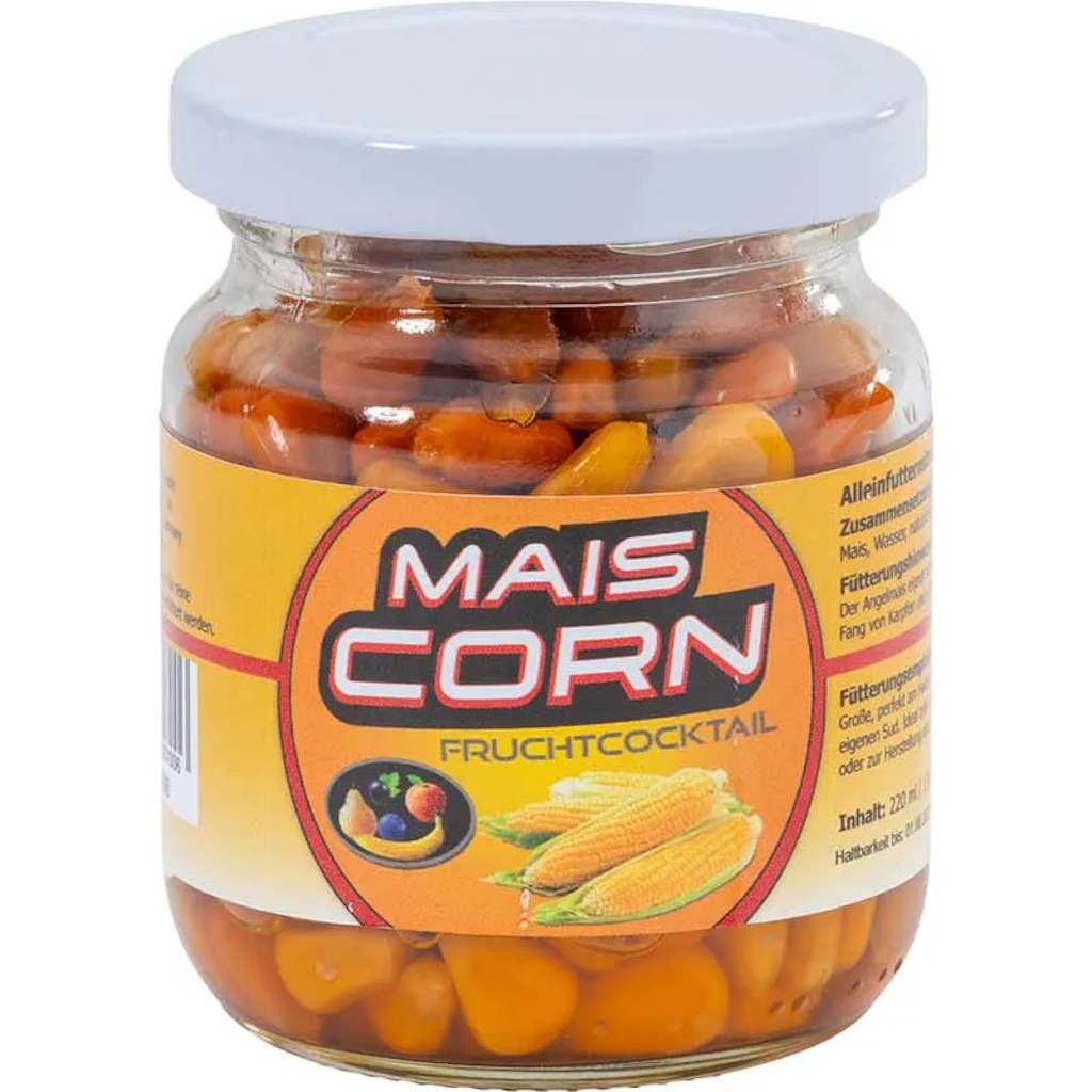 Mais Corn Fruchtcocktail im Einmachglas