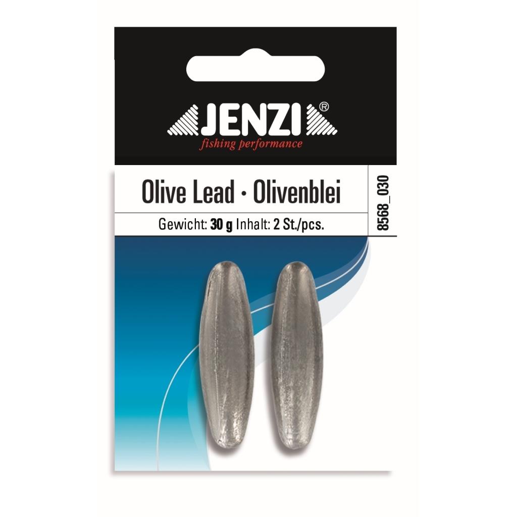 Bleioliven 30 g, 2 Stück, JENZI Angelzubehör