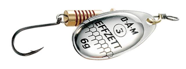 EFFZETT® Spinner mit Einfachhaken NO1 Silber