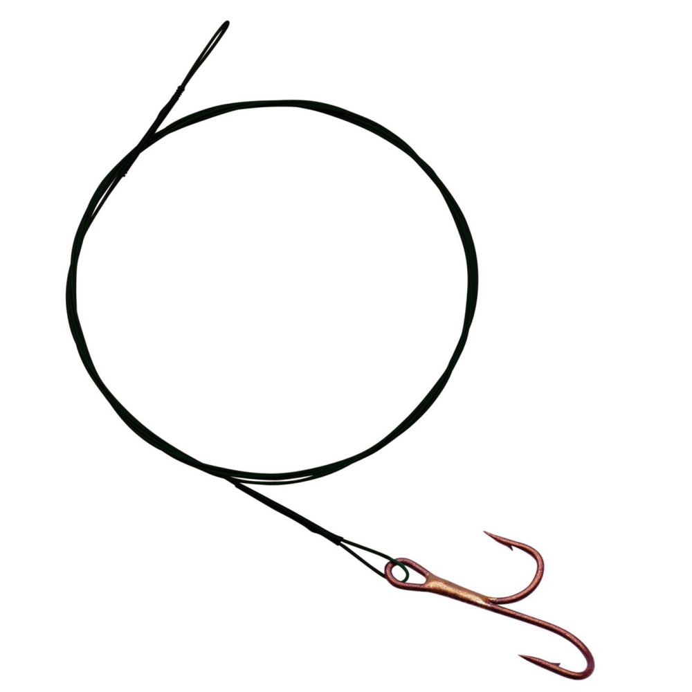Stahlvorfach mit Ryderhaken 70 cm 8 kg / Gr.4