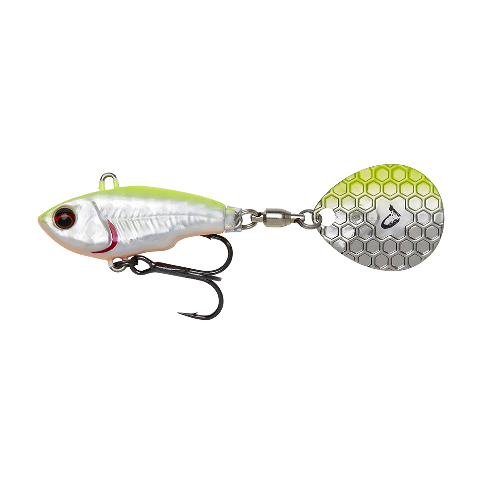 SAVAGE DEAR Fat Tail Spin 8,0 cm- 24 G Lemon Black Flash