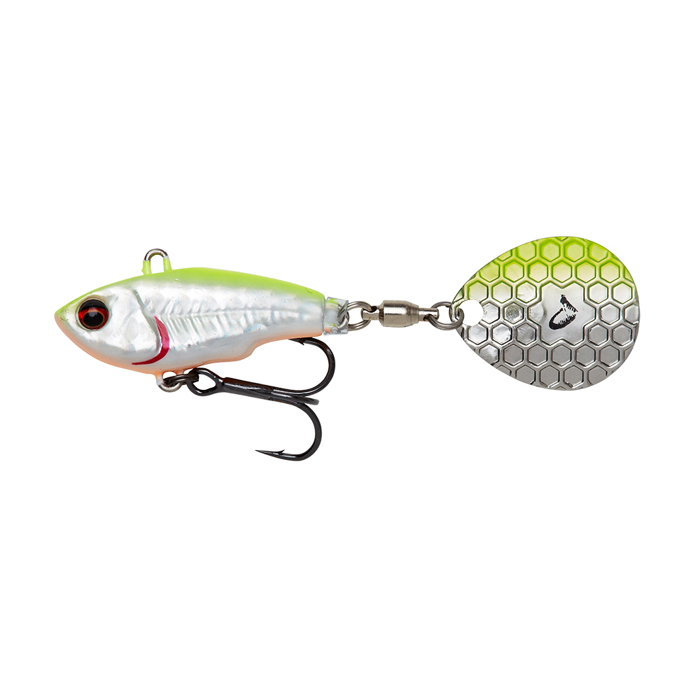SAVAGE DEAR Fat Tail Spin NL 6,5 cm- 12,5 G Lemon Black Flash