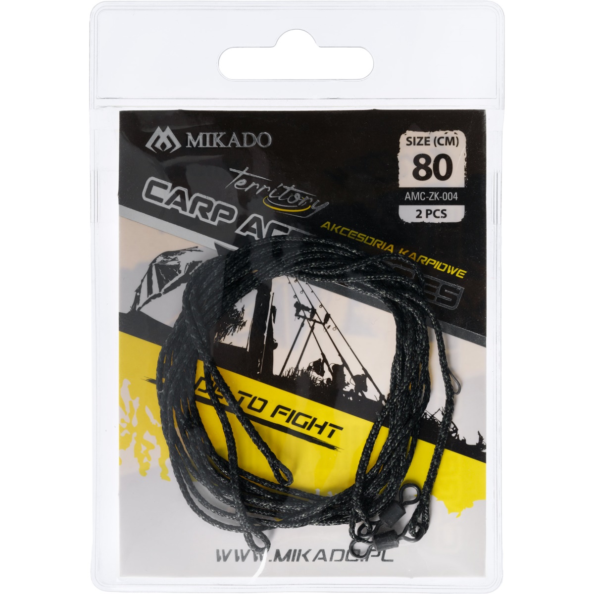 MIKADO Leader - Karpfen Set - Leadcore 80cm mit Wirbel