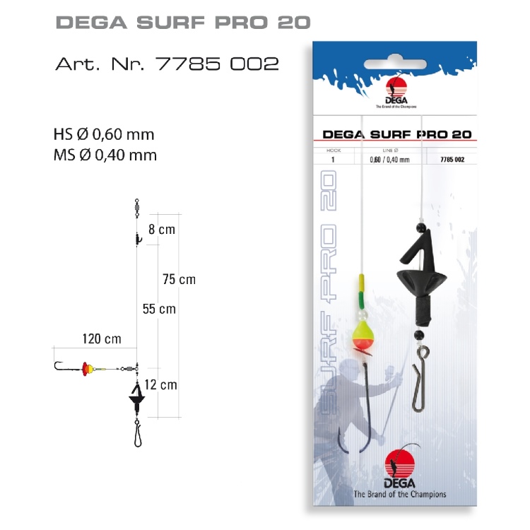 DEGA Surf Pro Rig 20