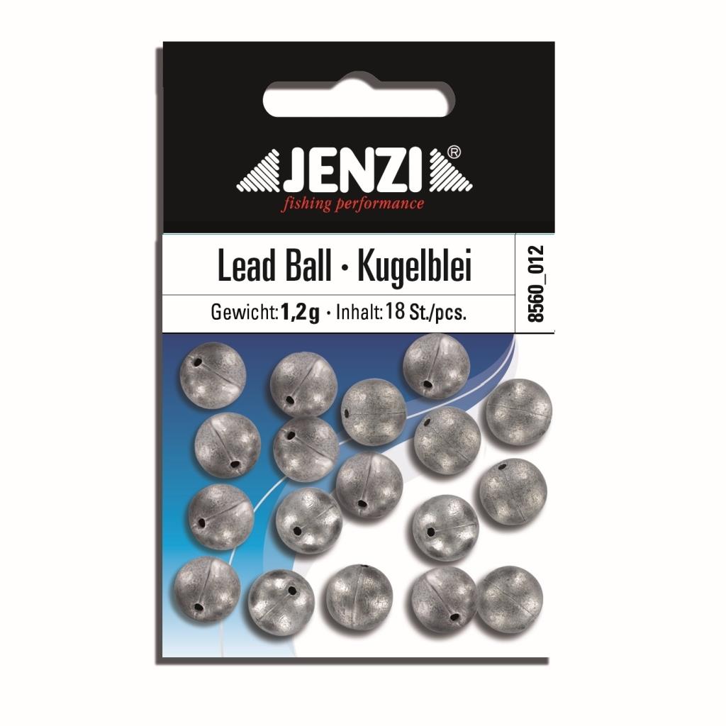 Bleikugeln 1,2 g, Loch, 18 St., JENZI